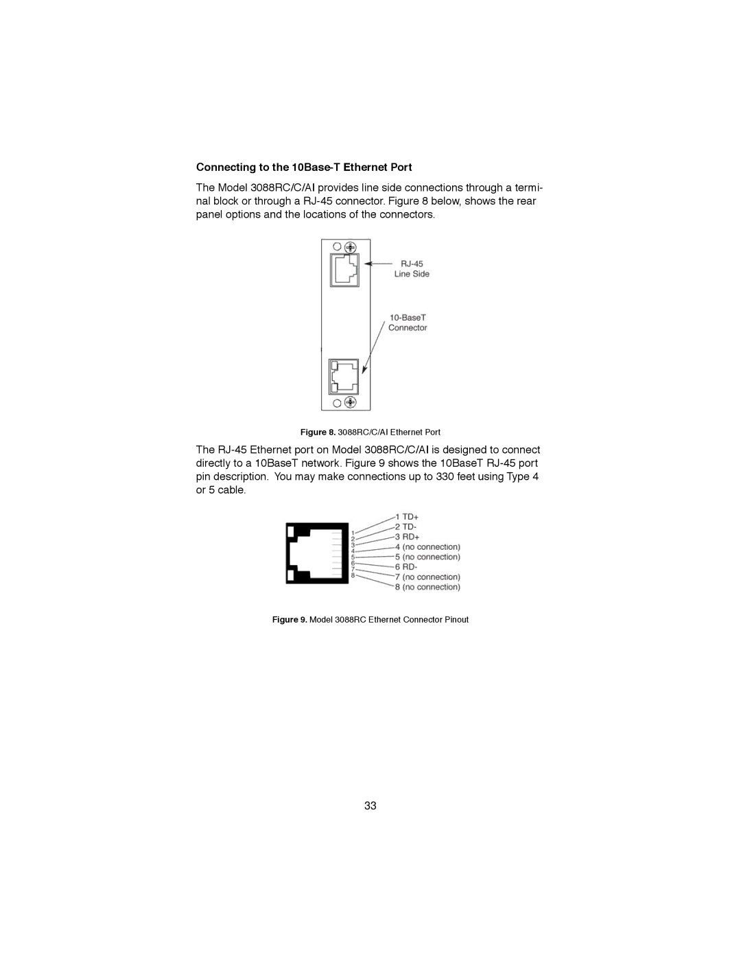 Patton electronic RocketLink-G NTU Rack Mount G.SHDSL Modem Card, 3088RC Connecting to the 10Base-T Ethernet Port 