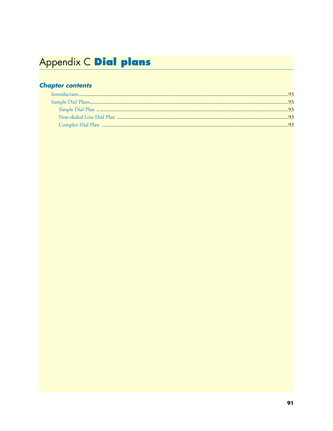 Patton electronic SL4020 manual Appendix C Dial plans 