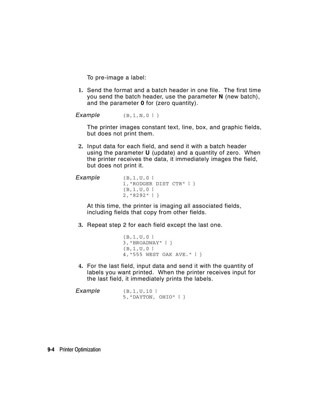 Paxar 2 manual 4Printer Optimization 