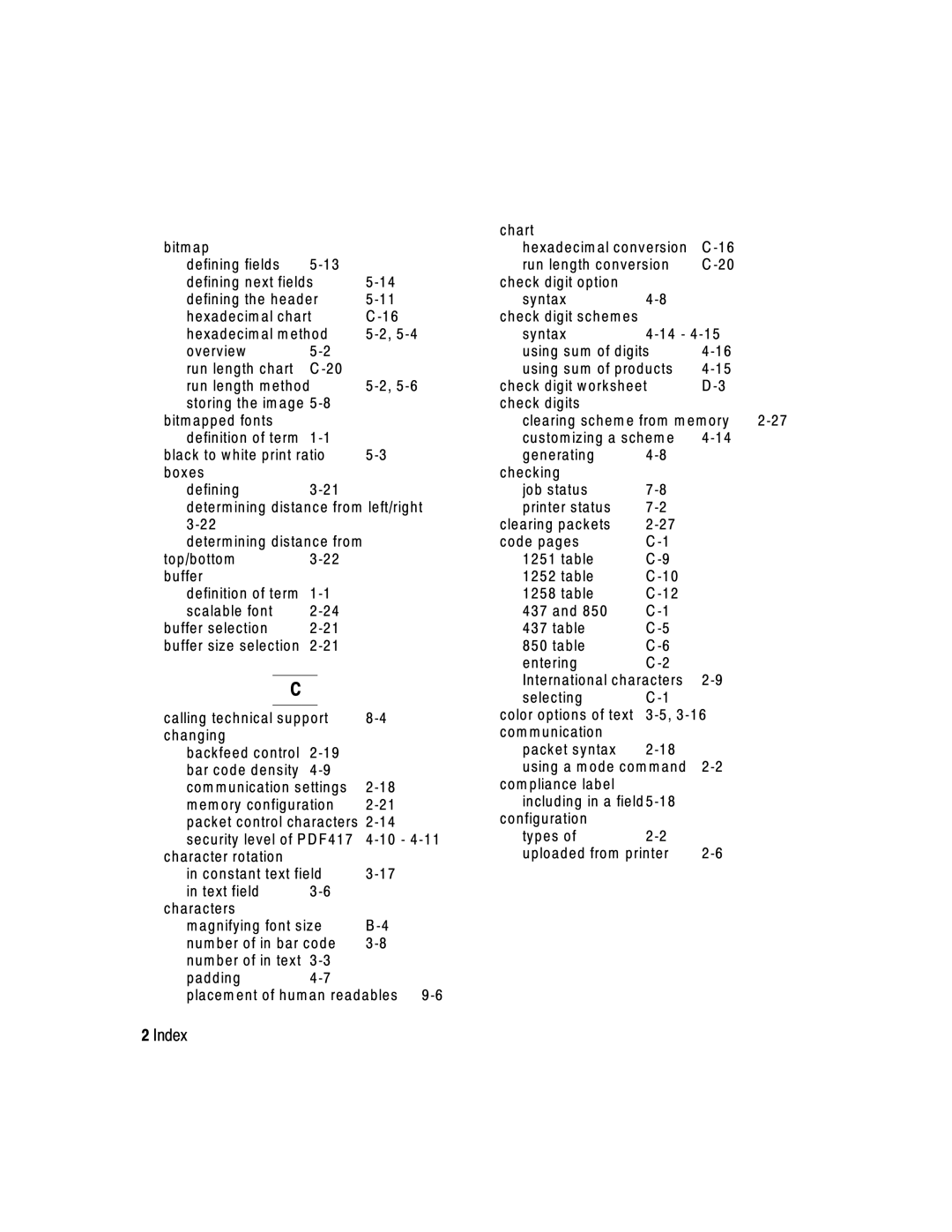 Paxar 2 manual Check digit schem es 