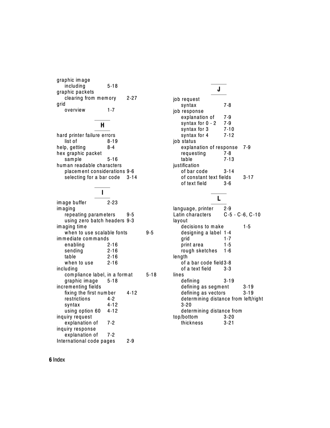 Paxar 2 manual Using zero batch headers 9 Layout Im aging tim e 