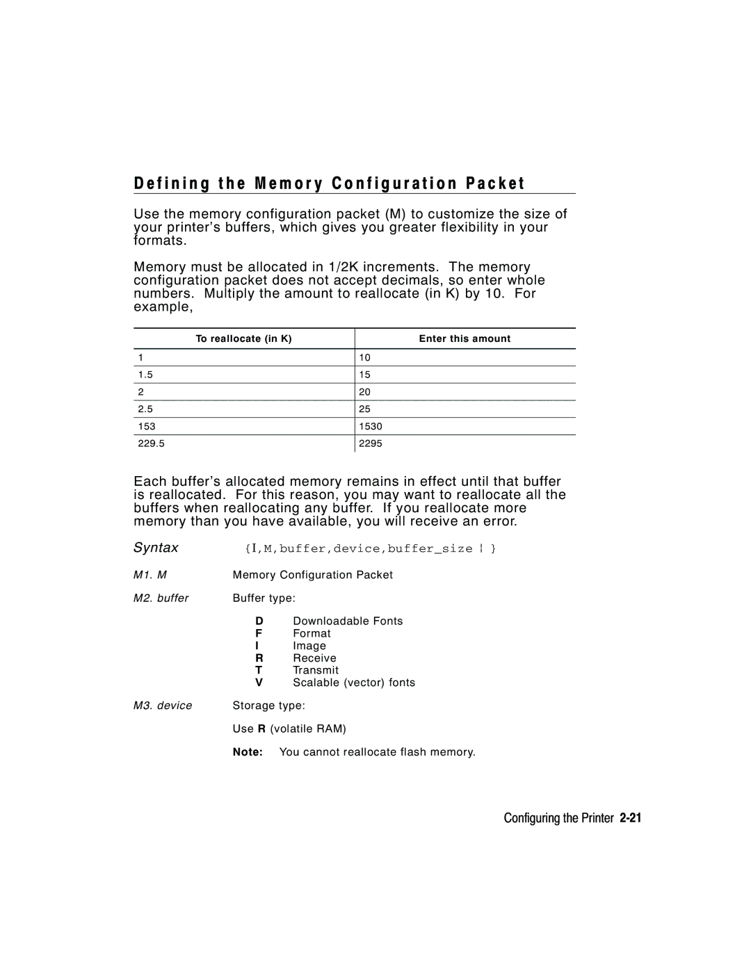 Paxar 2 manual Buffer,device,buffersize p 