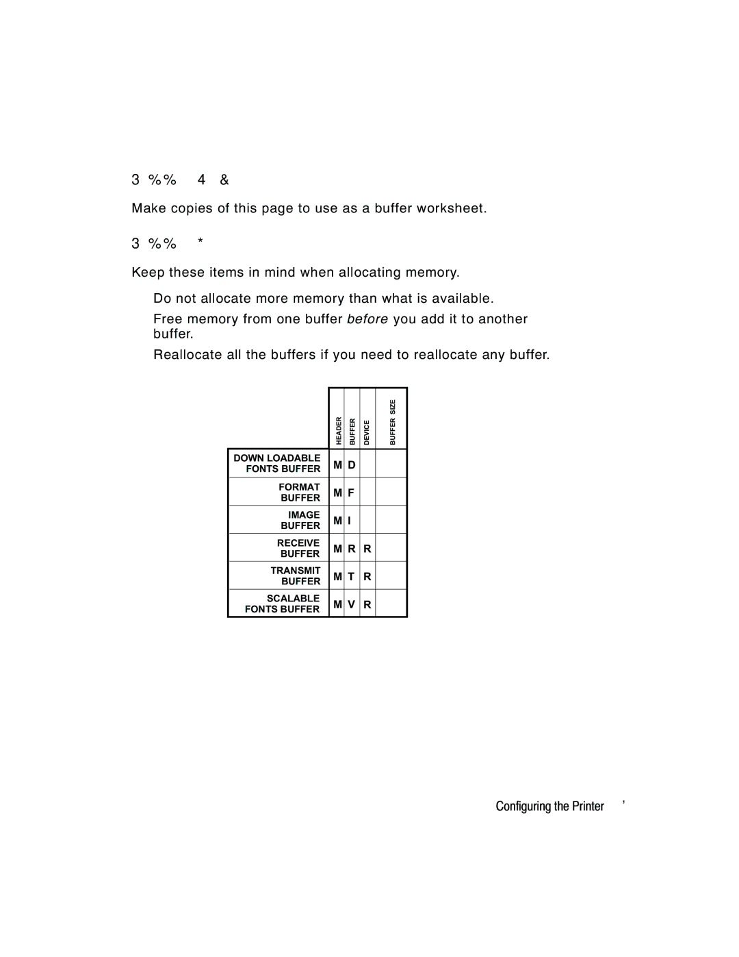 Paxar 2 manual F f e r Wo r k s h e e t, F f e r a l l o c a t i o n C o n s i d e r a t i o n s 