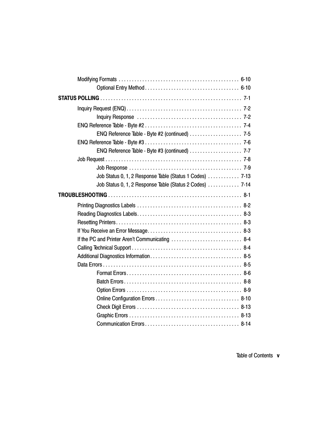 Paxar 2 manual Modifying Formats -10 Optional Entry Method 