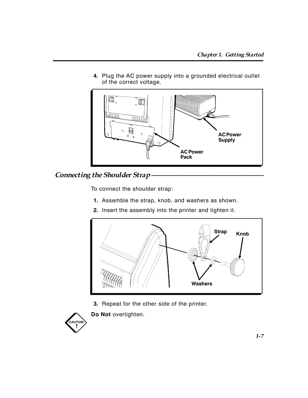 Paxar 4 manual Connecting the Shoulder Strap 