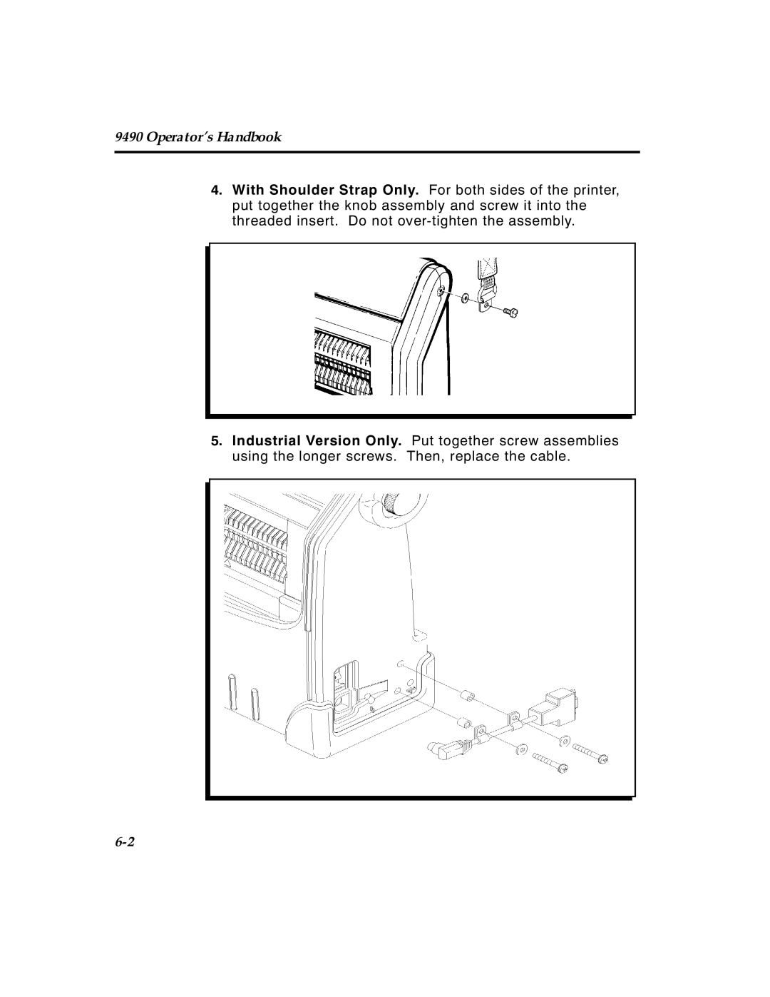 Paxar 4 manual Operator’s Handbook 