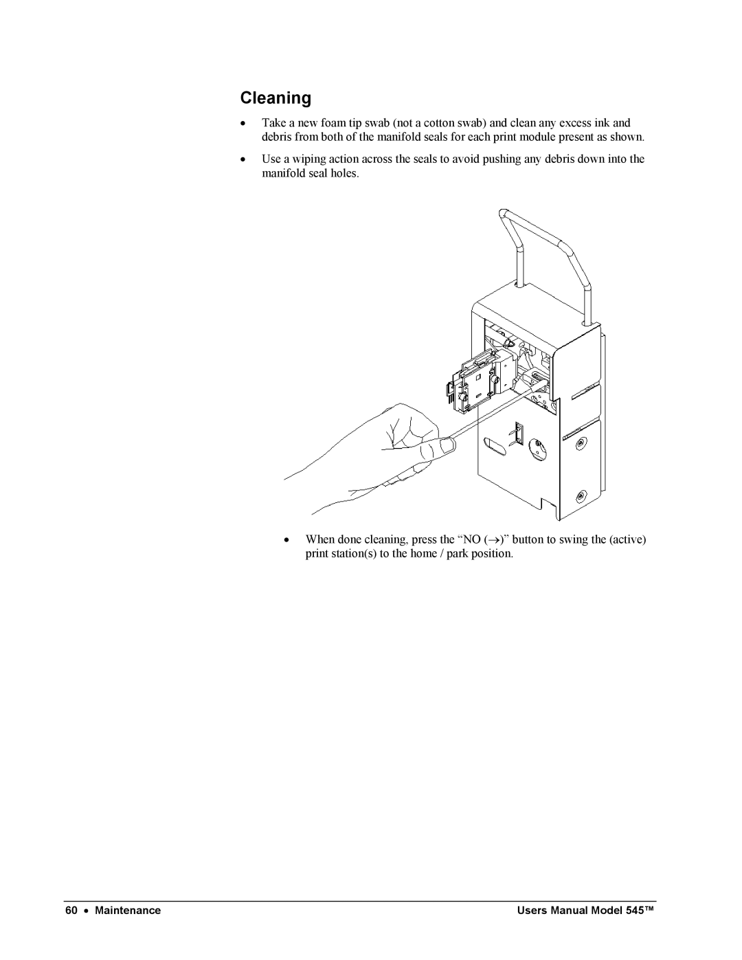 Paxar 545 user manual Cleaning 