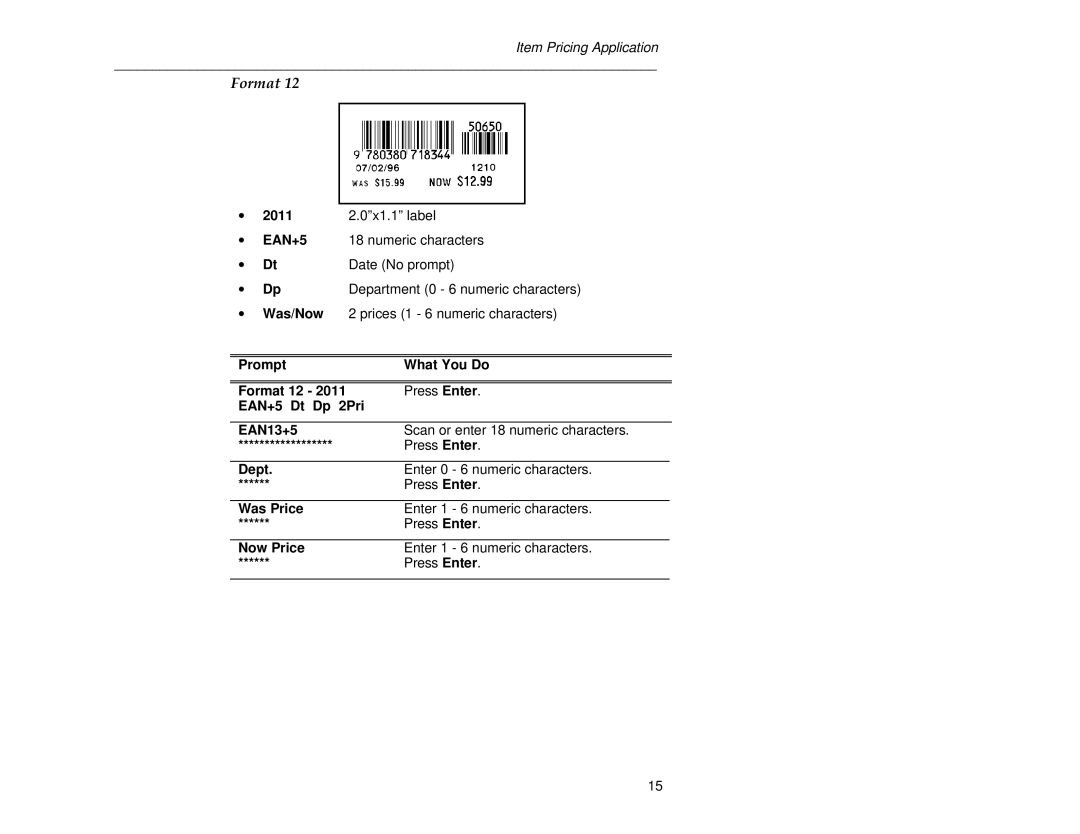 Paxar 6030 manual 0x1.1 label 