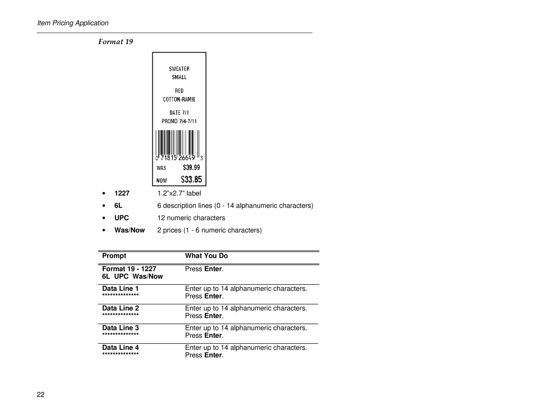 Paxar 6030 manual 1227 