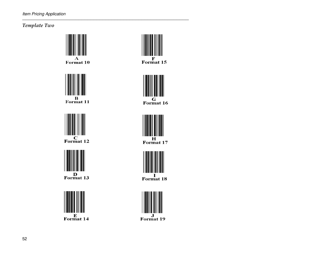 Paxar 6030 manual Template Two 