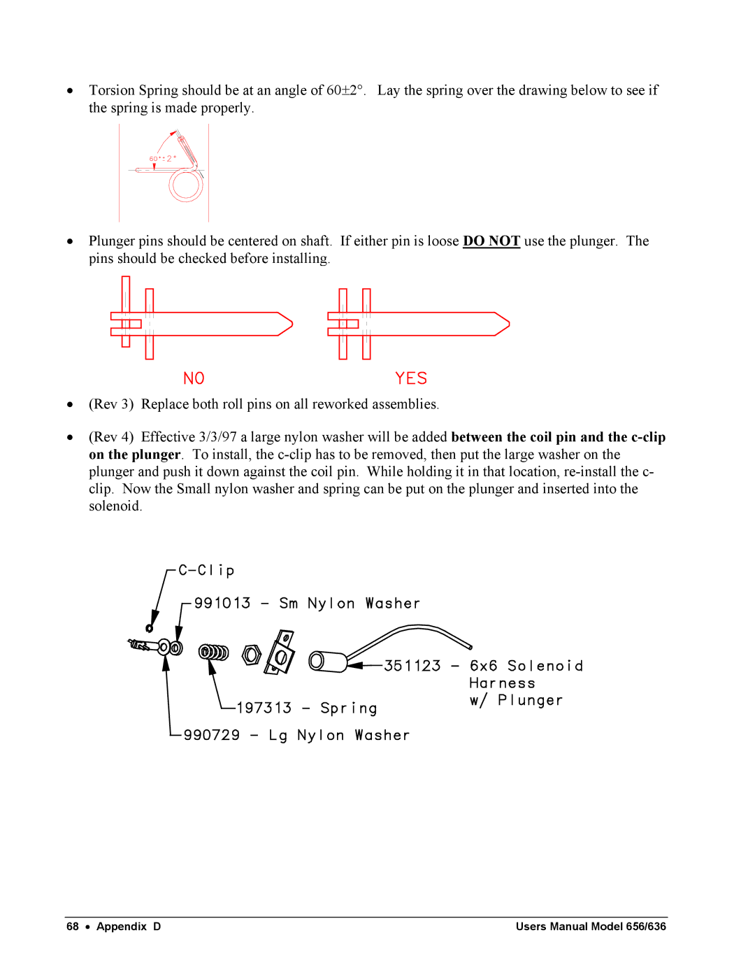 Paxar 656 / 636 user manual Appendix D 