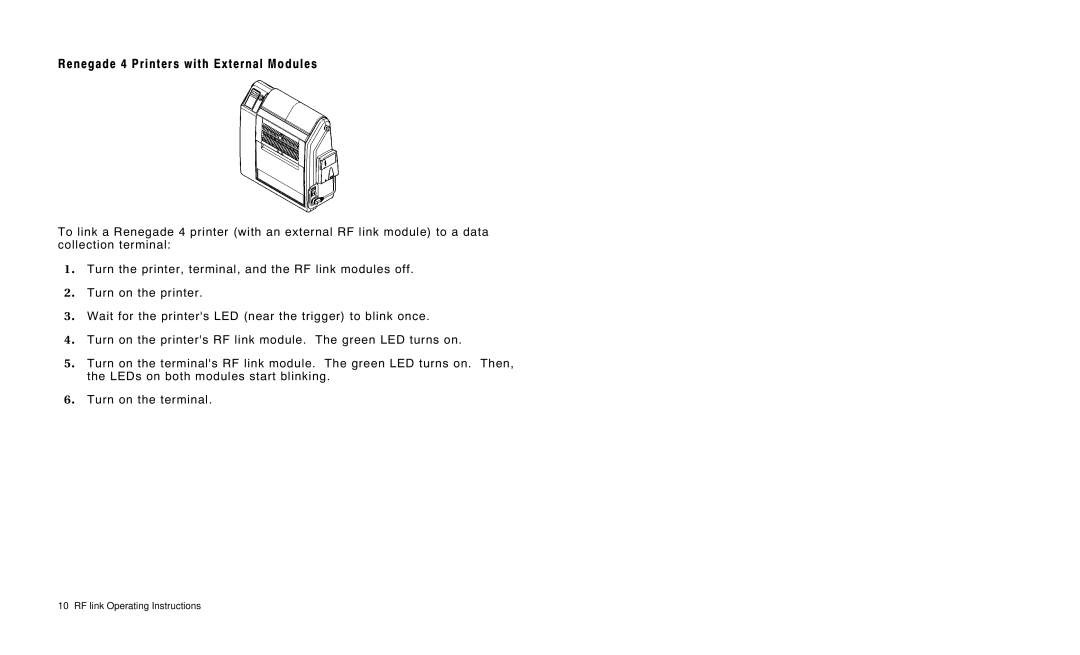 Paxar 7400 manual Renegade 4 Printers with External Modules 