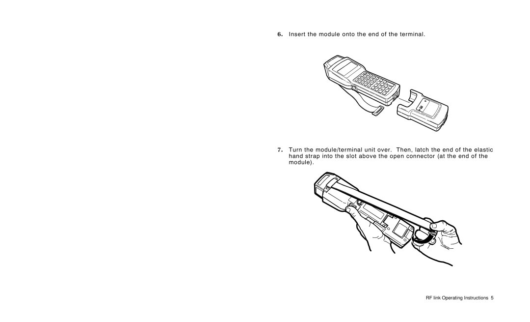 Paxar 7400 manual RF link Operating Instructions 