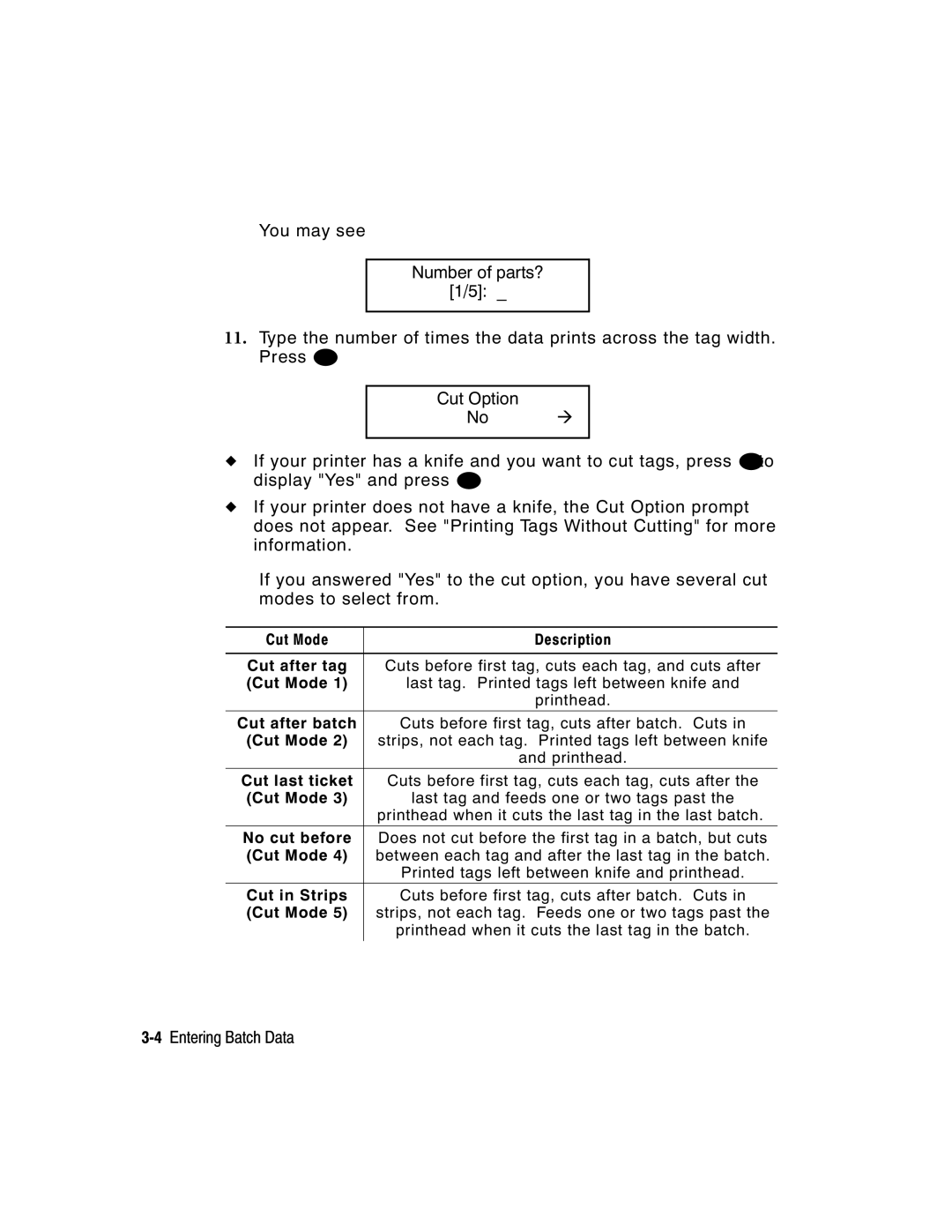 Paxar 939 manual 4Entering Batch Data 