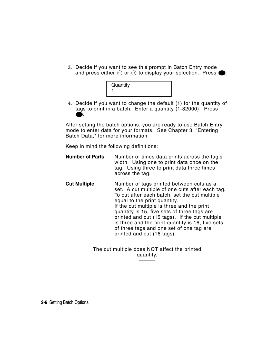 Paxar 939i manual Number of Parts 