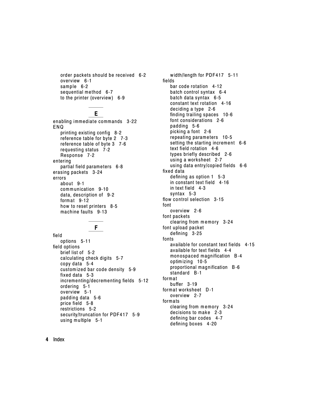 Paxar 9413, 9412 manual Data, description 