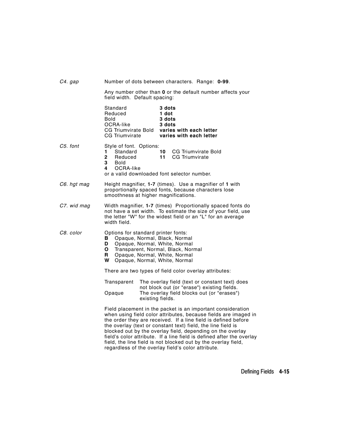 Paxar 9412, 9413 manual Dots 