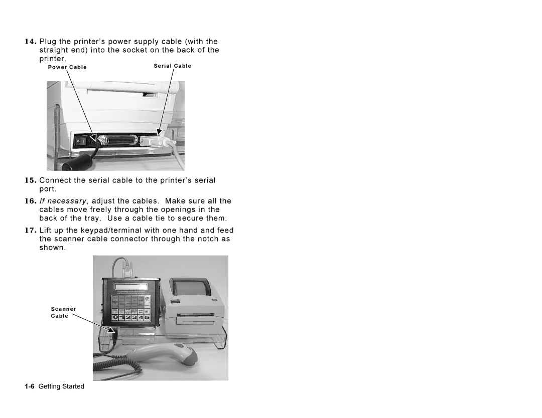 Paxar 9414 manual 6Getting Started 