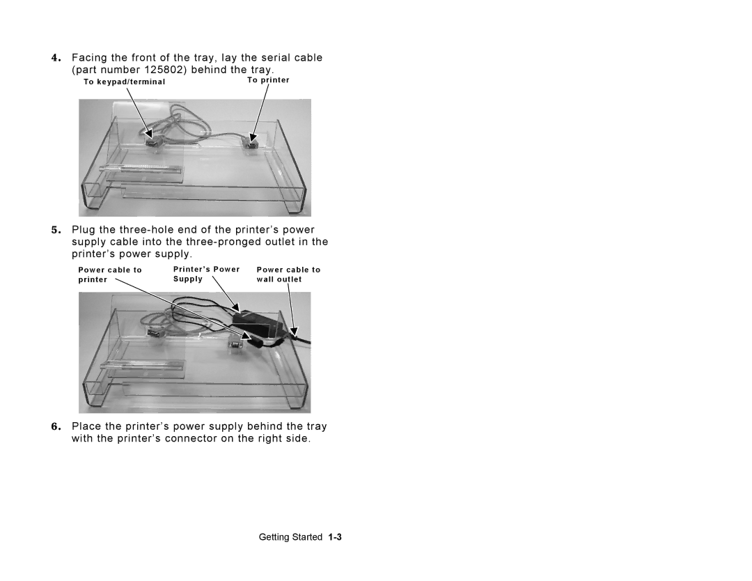 Paxar 9414 manual To keypad/terminal To printer 