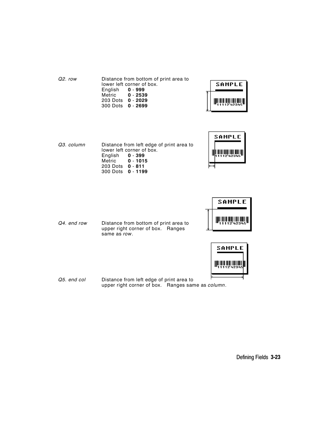 Paxar 9416 XL manual 999 