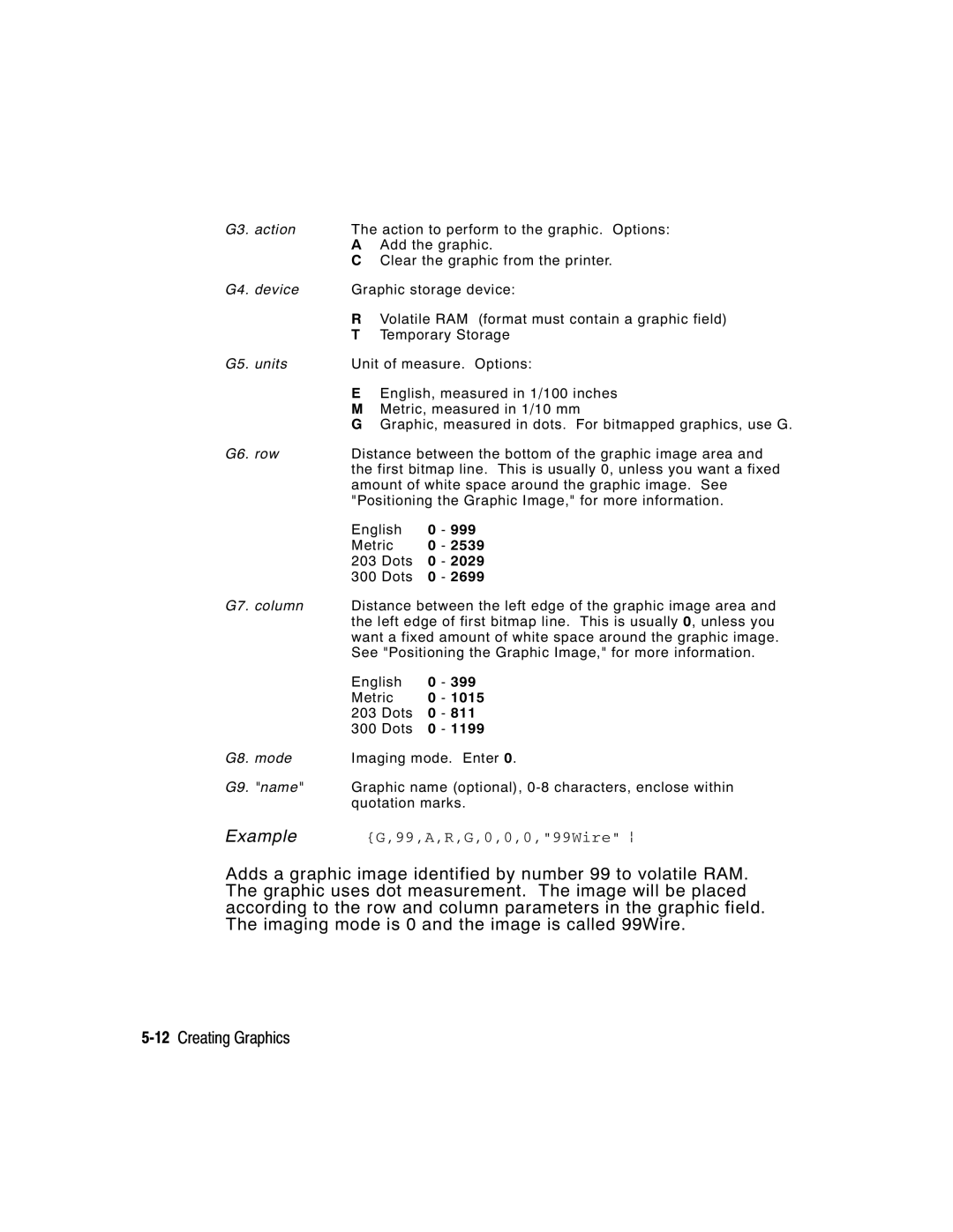 Paxar 9416 XL manual 99,A,R,G,0,0,0,99Wire p 