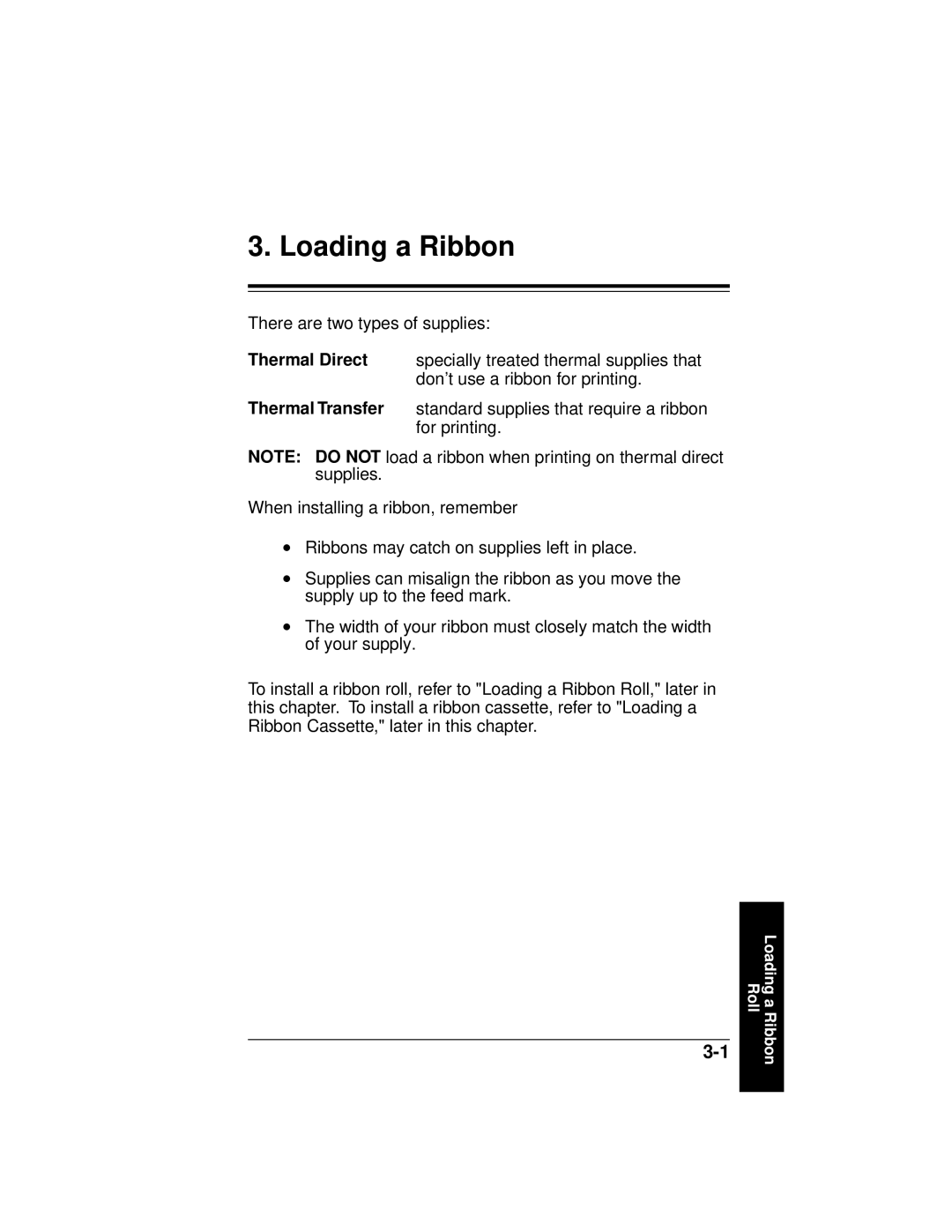 Paxar 9445 manual Loading a Ribbon 