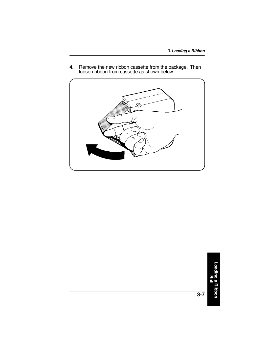 Paxar 9445 manual Loading a Ribbon Roll 
