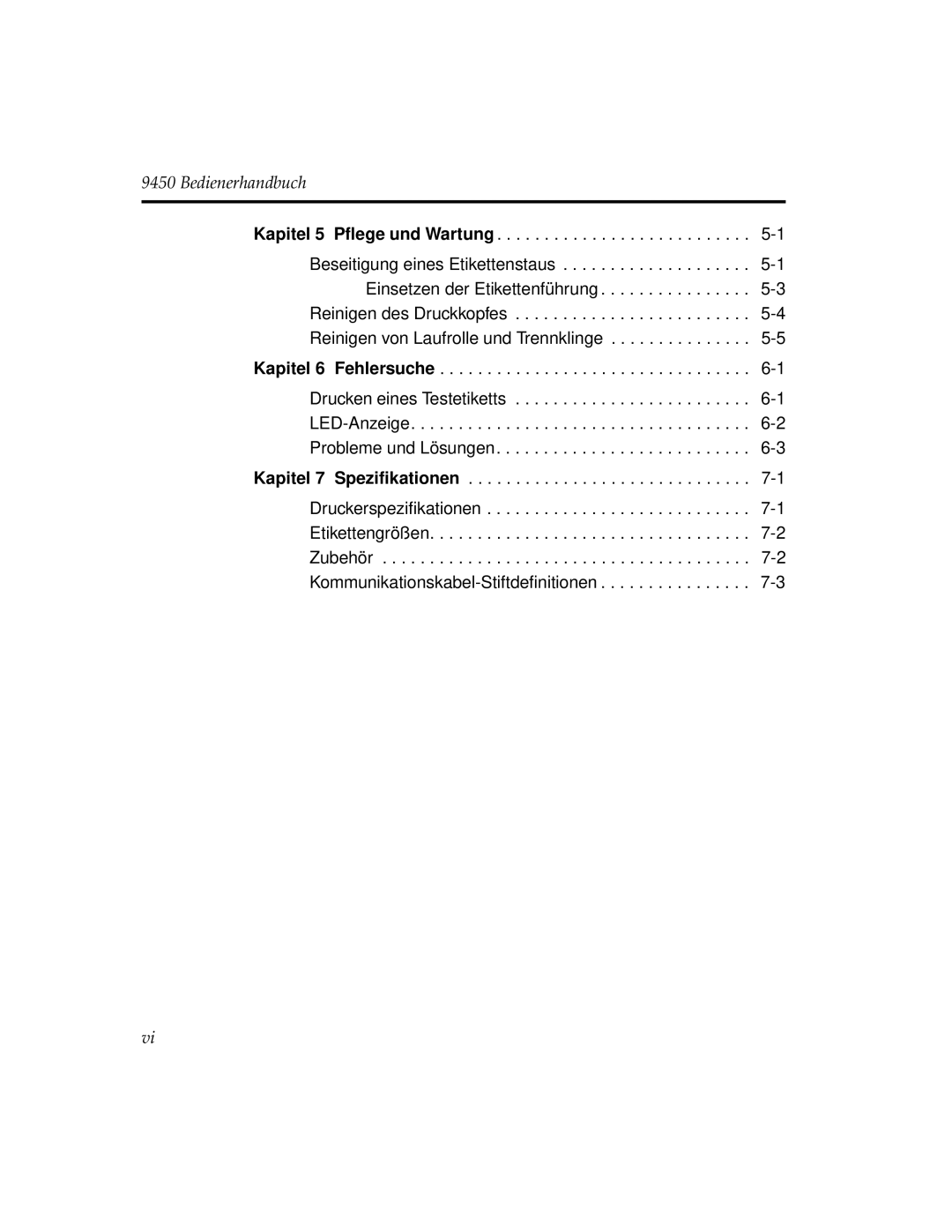 Paxar 9450 manual Bedienerhandbuch 