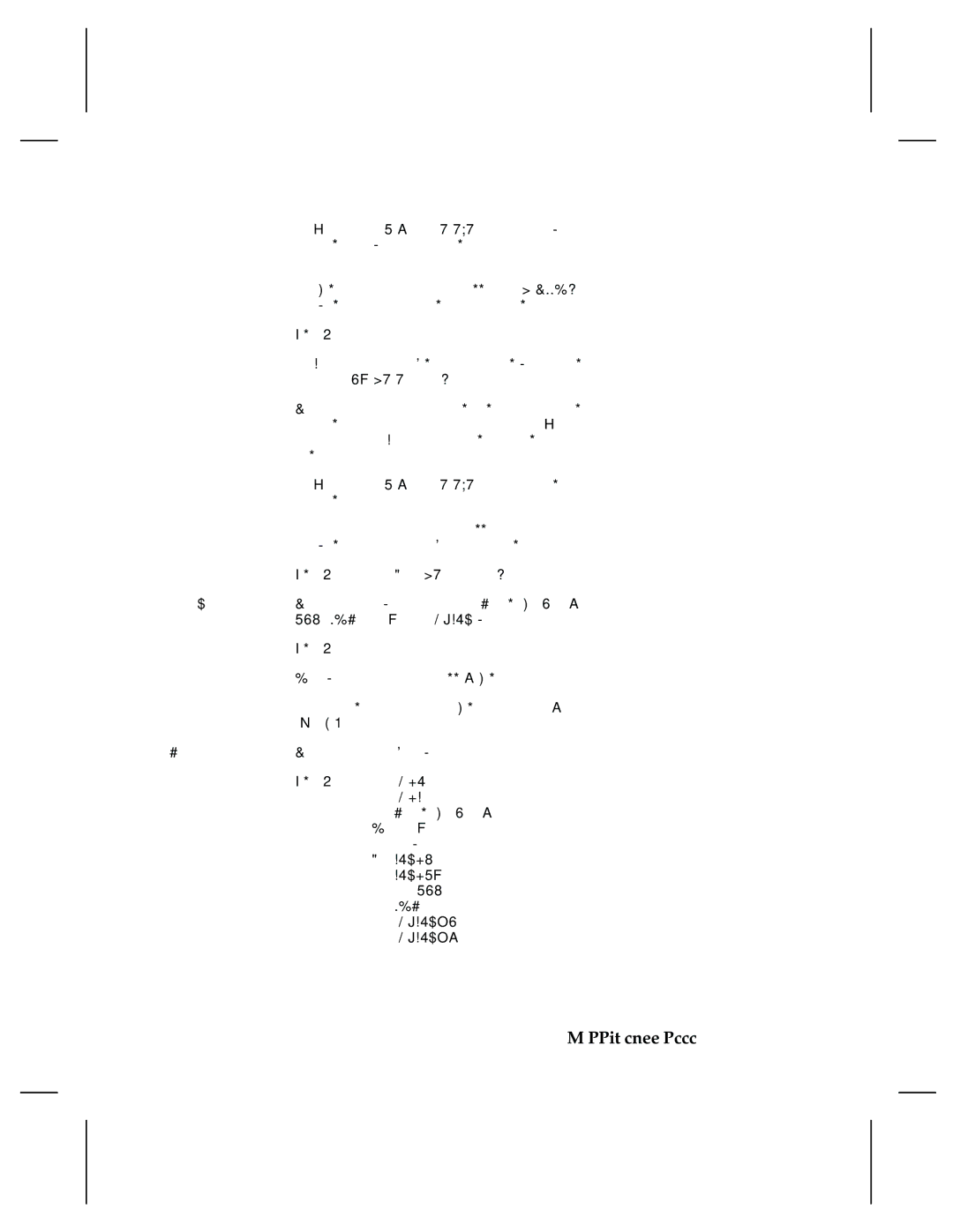 Paxar 9474 manual Density, Bfont 