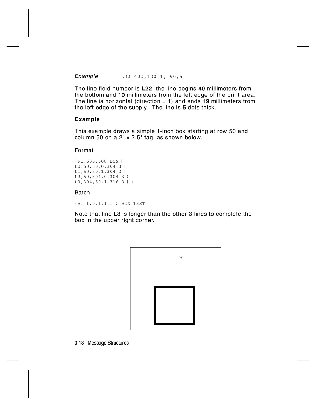 Paxar 9474 manual Example 