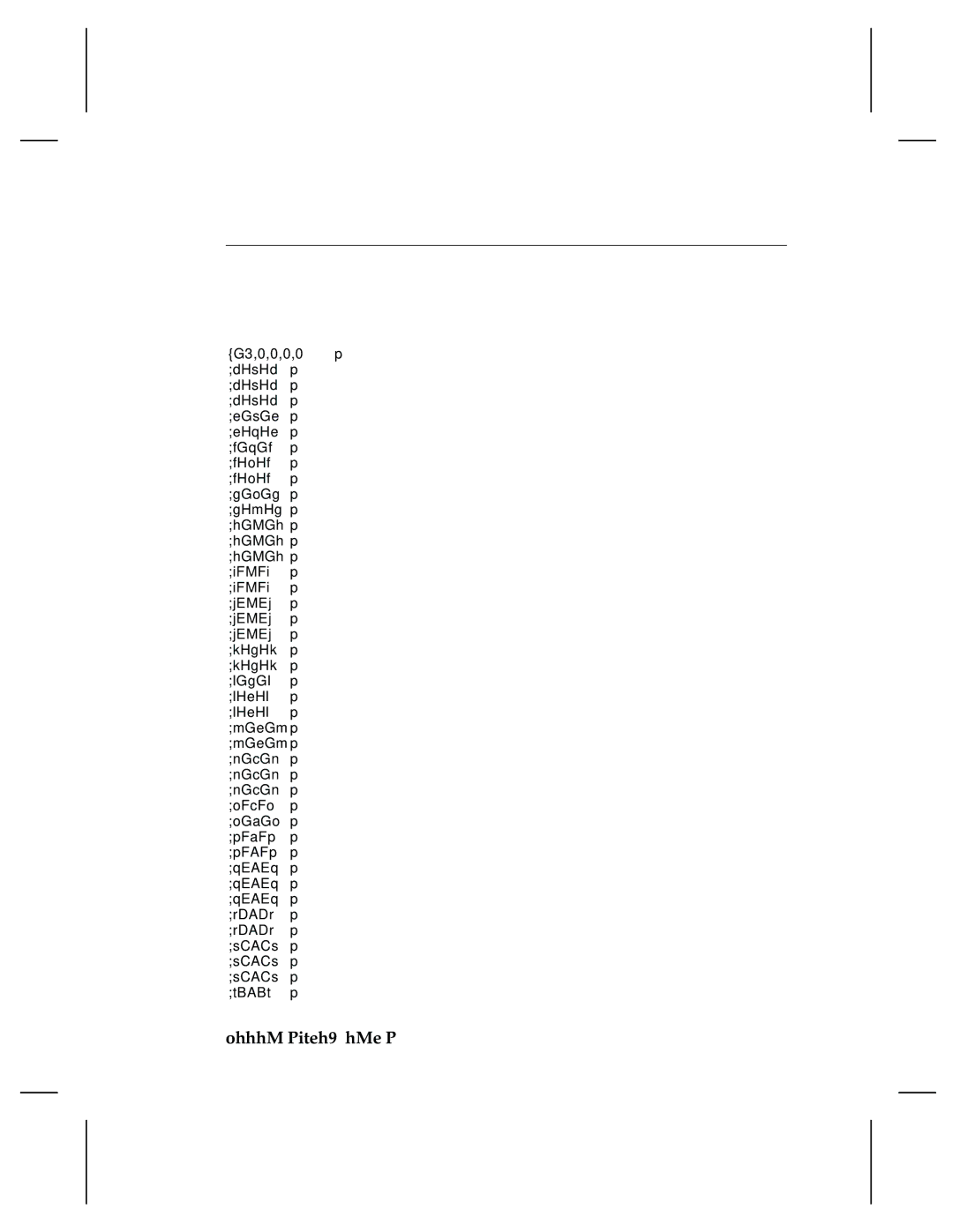 Paxar 9474 manual A p h i c I m a g e s, Sample Graphic Data Stream 