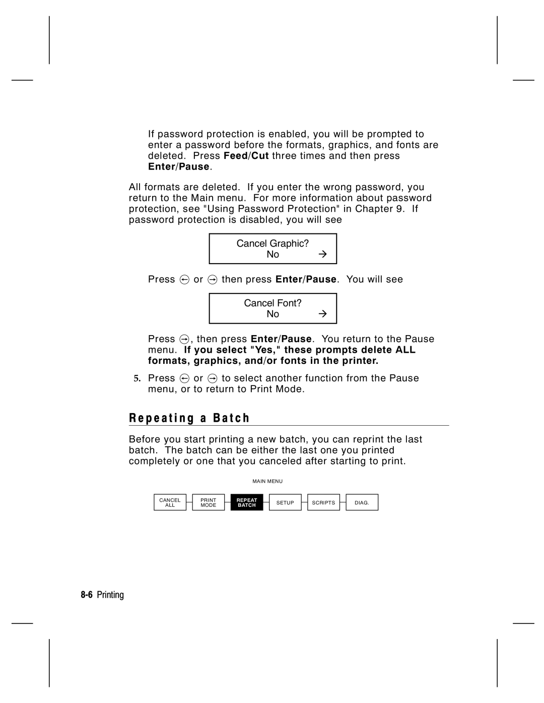 Paxar 9800 Series manual P e a t i n g a B a t c h 