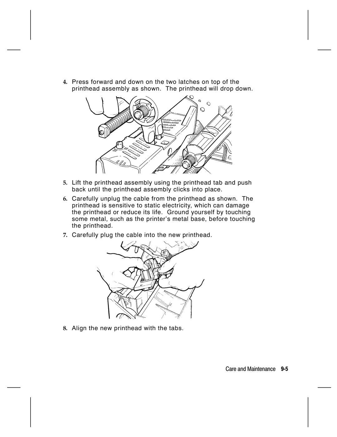 Paxar 9800 Series manual 