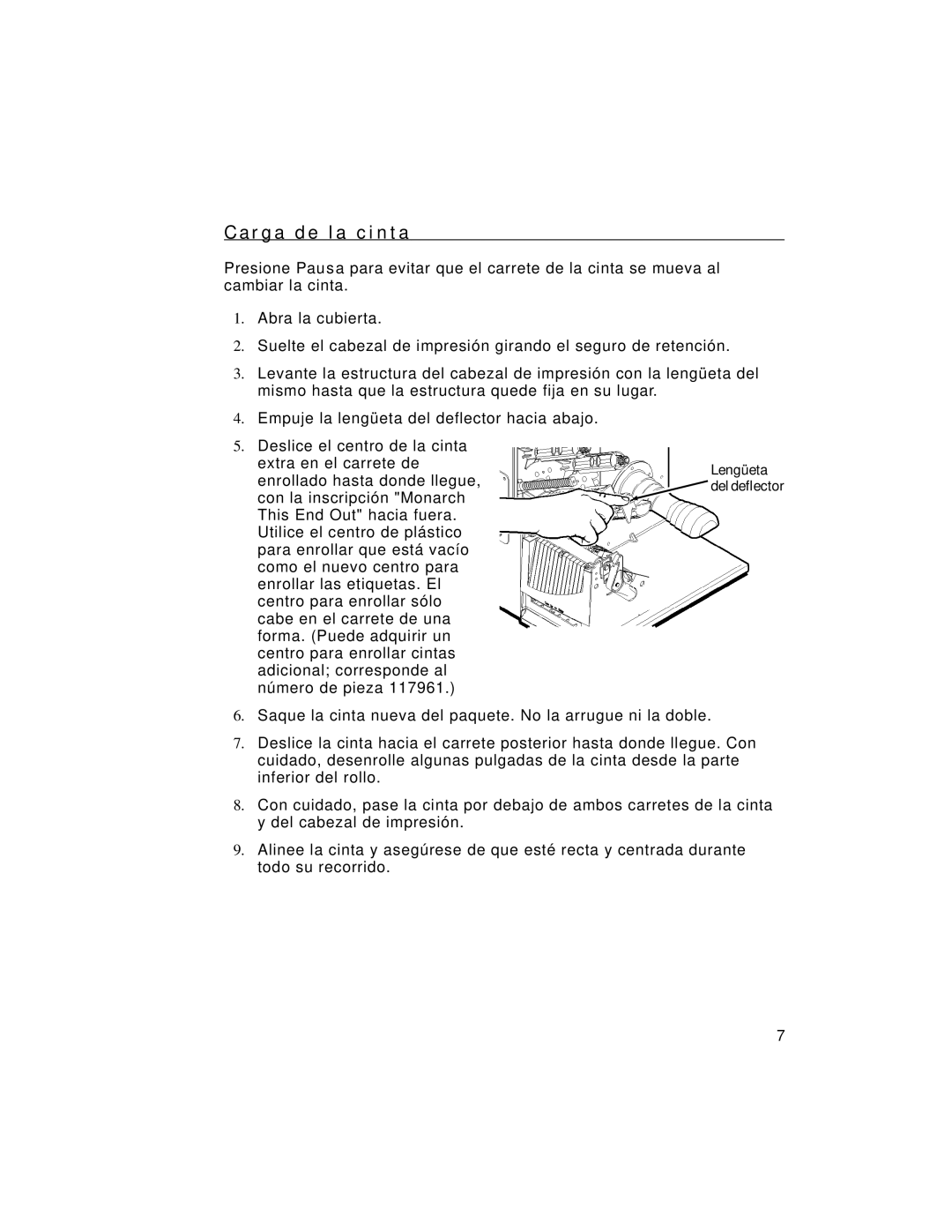 Paxar 9805 manual R g a d e l a c i n t a 