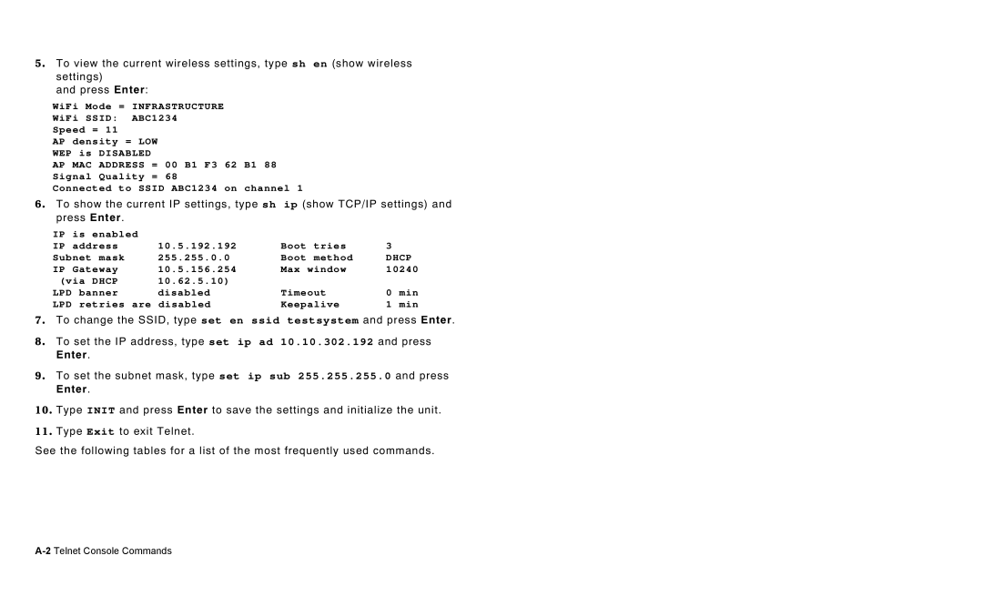 Paxar 9850, 7410 manual Dhcp 