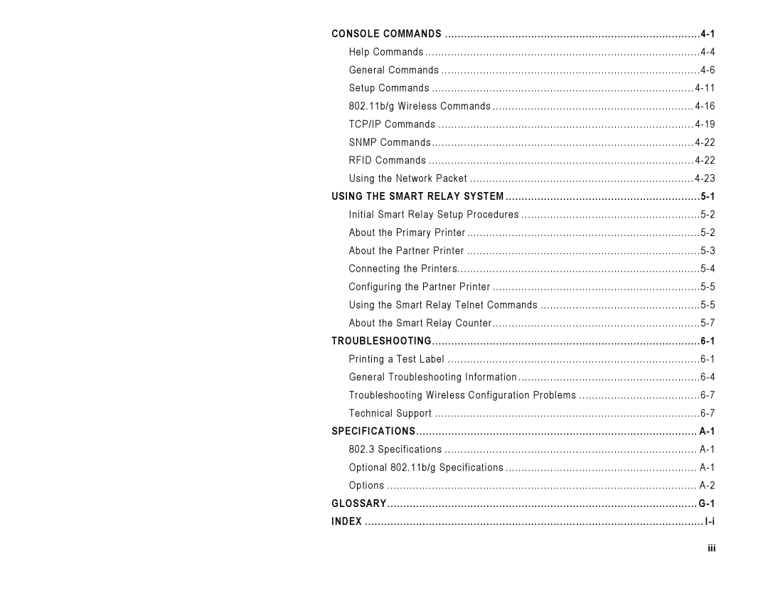 Paxar 9860 manual Specifications 