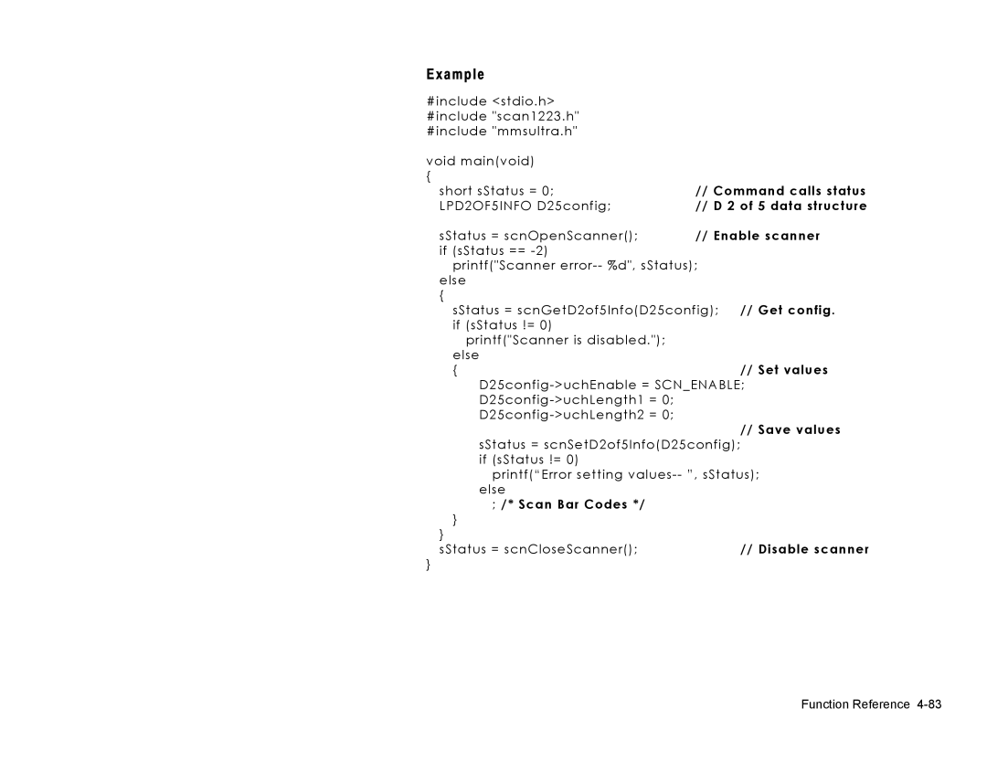 Paxar Gold 6037EX manual data structure 