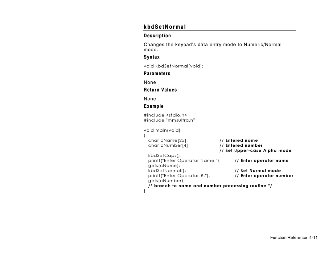 Paxar Gold 6037EX manual D S e t N o r m a l, Example 