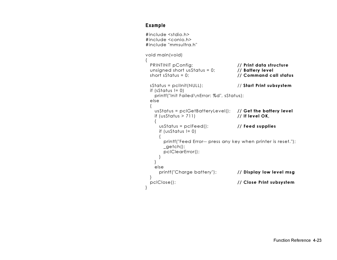 Paxar Gold 6037EX manual Print data structure 