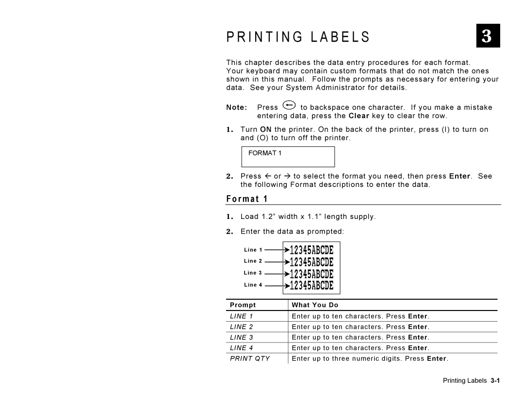 Paxar Model 9416 manual I N T I N G L a B E L S, R m a t 