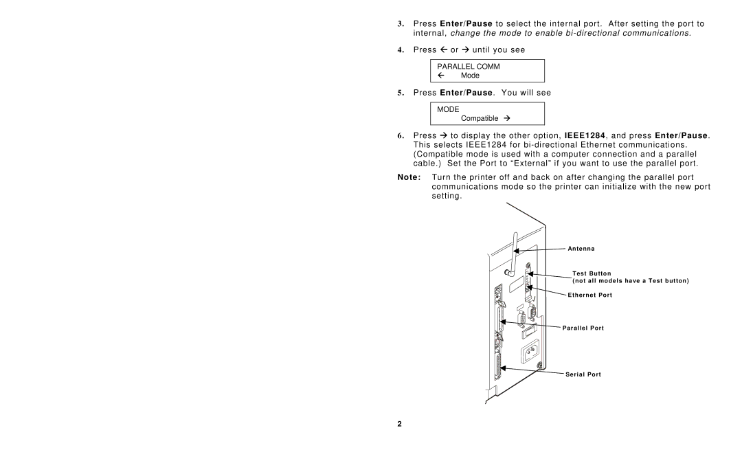 Paxar Monarch 7411 setup guide Press Enter/Pause. You will see 