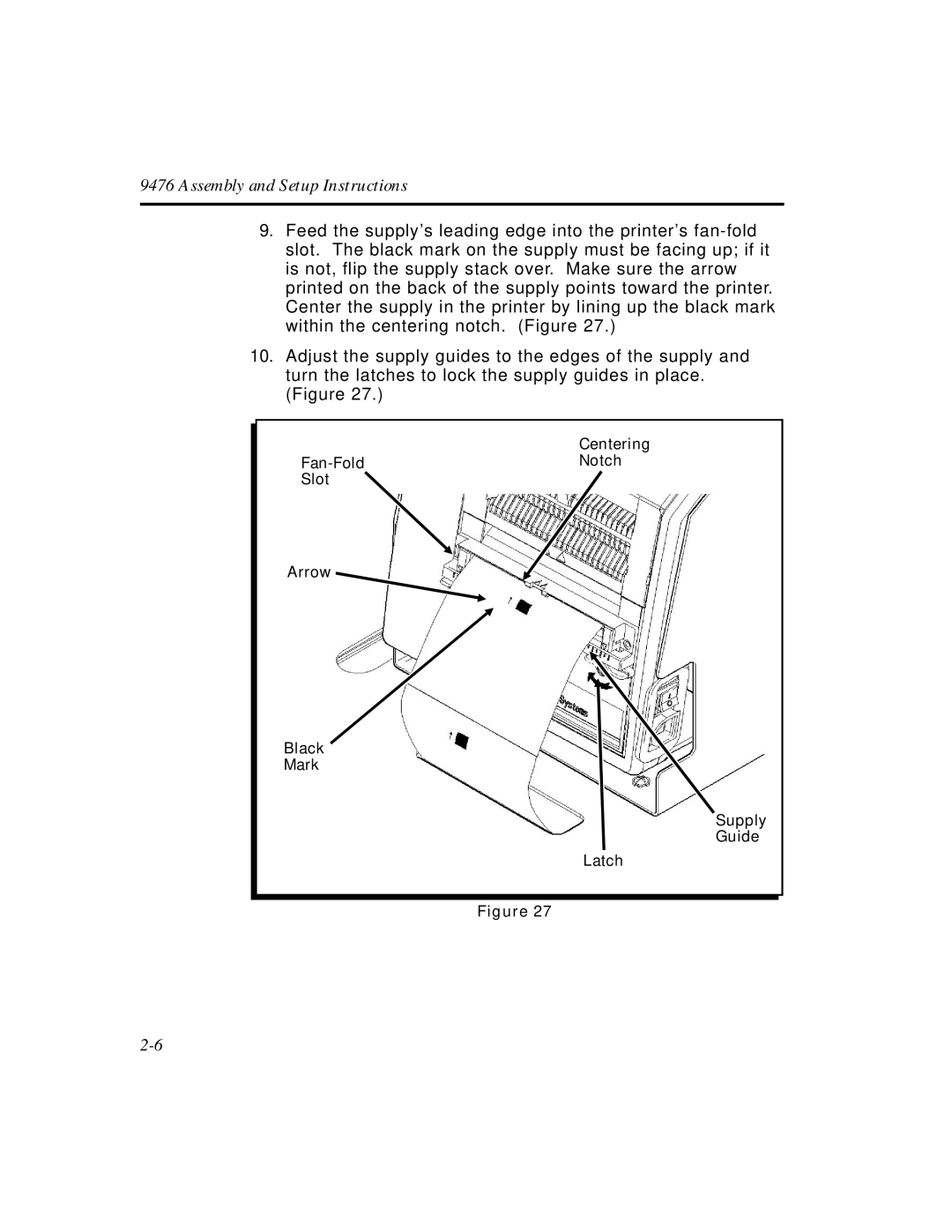 Paxar Monarch 9476 manual Centering 