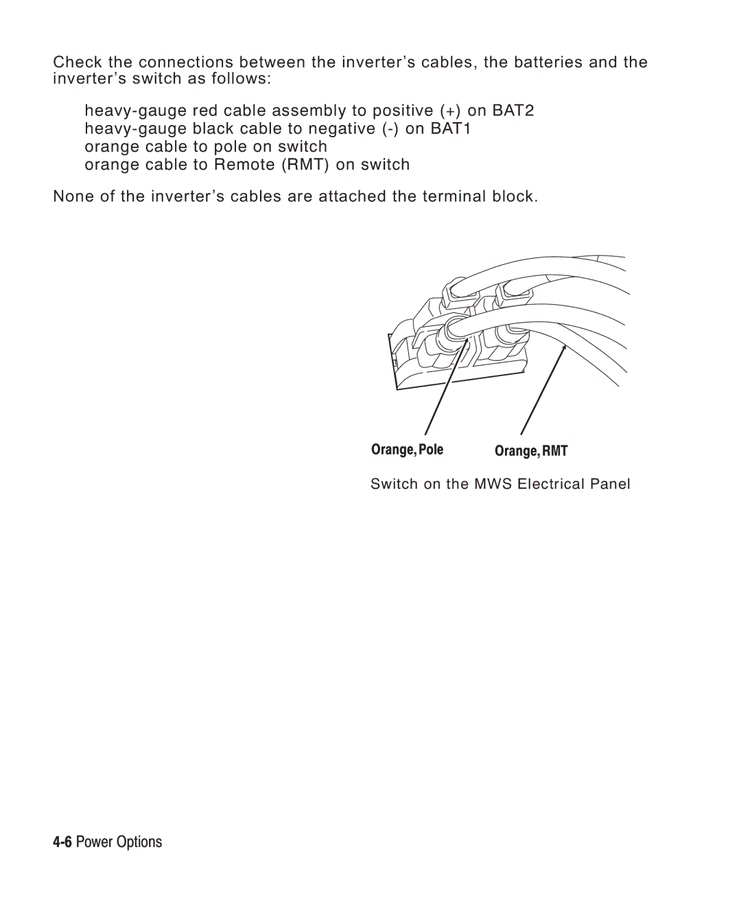 Paxar Monarch 9876 manual 6Power Options 