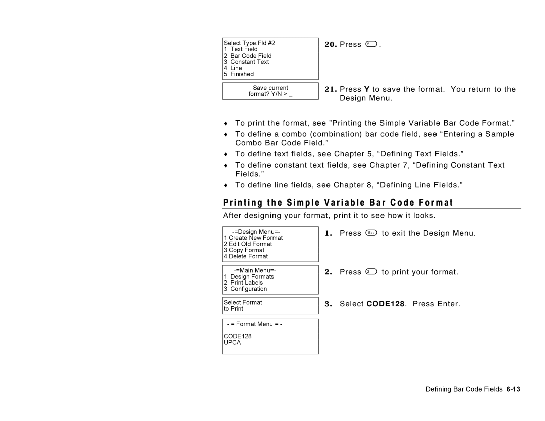 Paxar Monarch Pathfinder Ultra Gold manual CODE128 Upca 