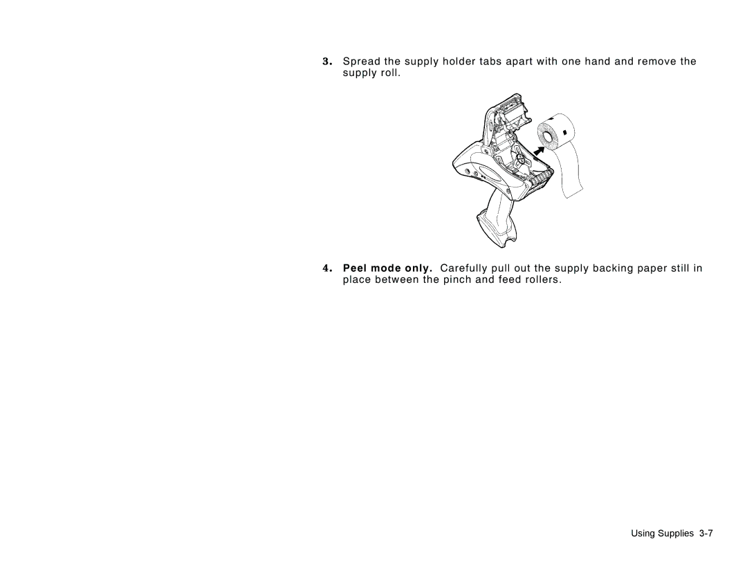 Paxar TC6037EM manual Using Supplies 