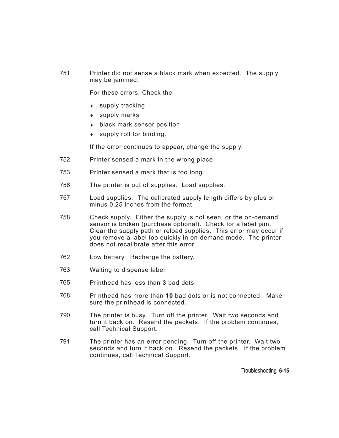 Paxar TC6037PR manual 