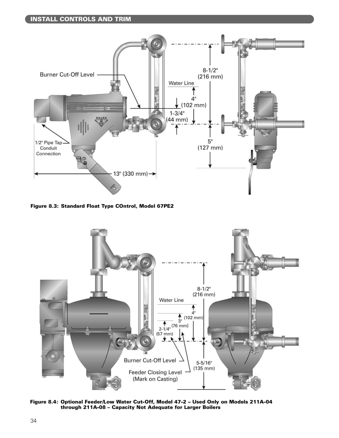 PB Heat 211A manual Standard Float Type COntrol, Model 67PE2 