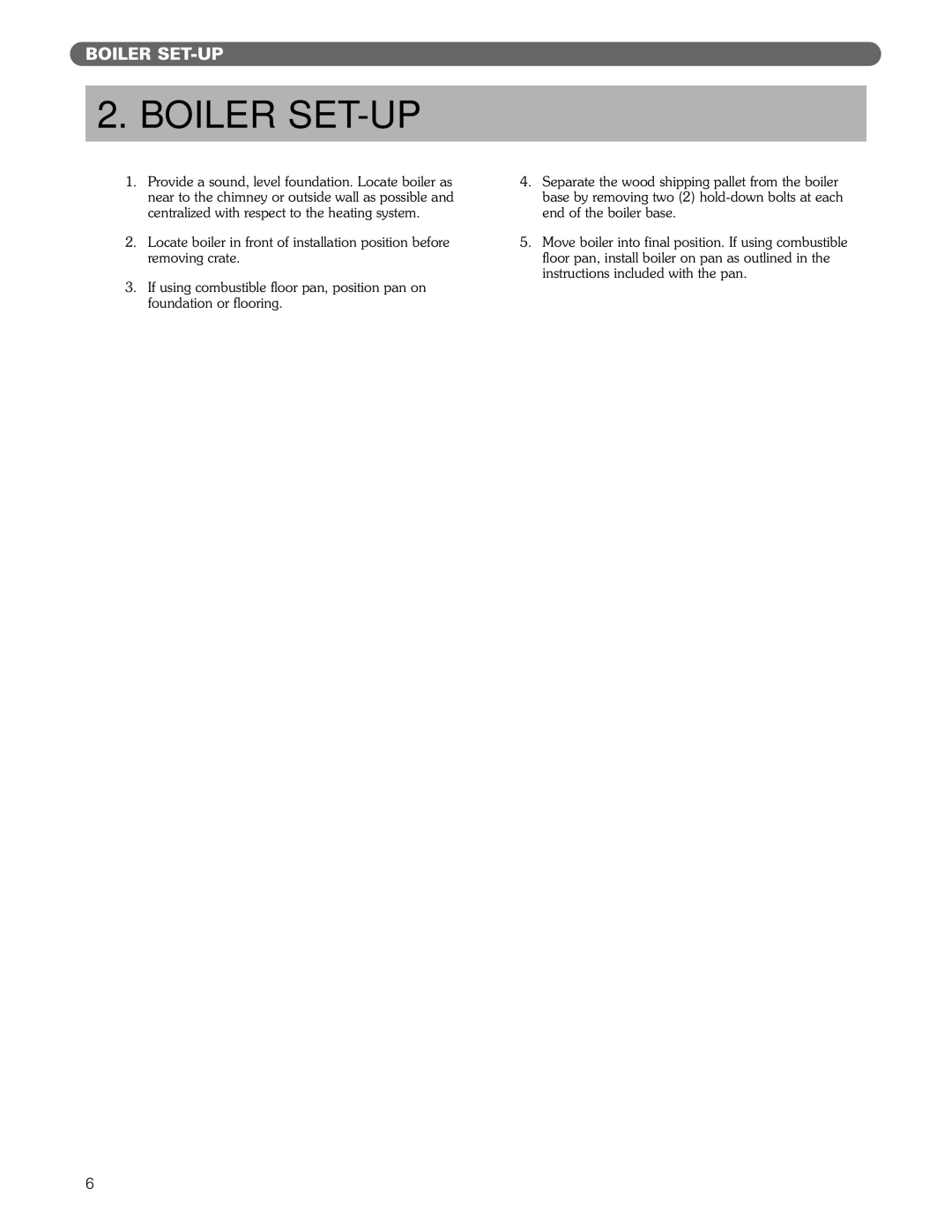 PB Heat DE manual Boiler SET-UP 