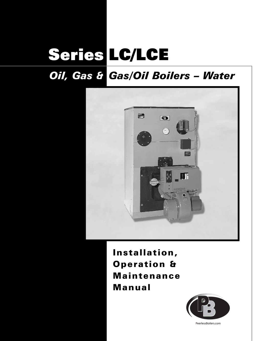 PB Heat Gas/Oil Boilers manual Series LC/LCE 