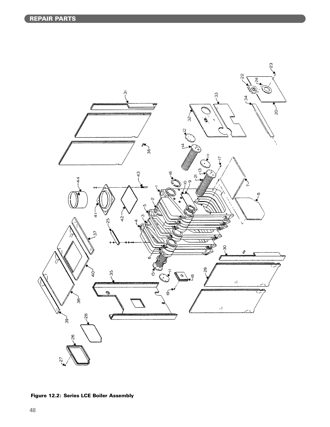 PB Heat Gas/Oil Boilers manual Series LCE Boiler Assembly 